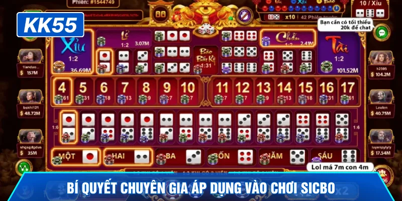 Bí quyết chuyên gia áp dụng vào chơi sicbo