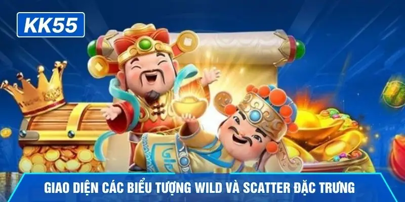 Giao diện các biểu tượng Wild và Scatter đặc trưng